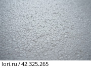 Texture photo of compressed white styrofoam background. Стоковое фото, фотограф Юлия Петровская / Фотобанк Лори