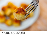 Popular European dish is cheese whimsy. Стоковое фото, фотограф Яков Филимонов / Фотобанк Лори