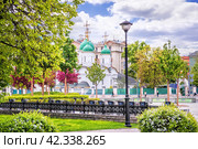 Церковь Троицы Живоначальной в Листах, улица Сретенка, Москва (2023 год). Стоковое фото, фотограф Baturina Yuliya / Фотобанк Лори