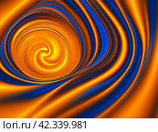 Red orange blue yellow brown black stripes, waves, lines, curls and bumps. Abstract beautiful background. Soft voluminous wavy lines. Ripple movement fluctuation. Colorful background. Generated AI. Стоковое AI-изображение, AI-художник Юлия Петровская / Фотобанк Лори