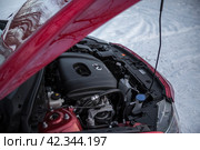 KRASNOYARSK, RUSSIA - November 28, 2023: Mazda CX-3. Редакционное фото, фотограф Плотников Дмитрий / Фотобанк Лори