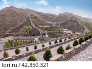 Yanmenguan, Great Wall of China. Datong, Shanxi Province. Великая Китайская Стена в провинции Шэньси, участок Янменгуань (2018 год). Редакционное фото, фотограф Римма Тельнова / Фотобанк Лори
