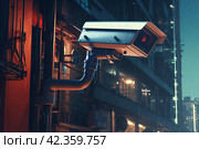 Intrusive Security camera. Generate Ai. Стоковое AI-изображение, AI-художник Иван Рябоконь / Фотобанк Лори