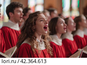 Easter Chorales from the Church Ensemble: Glorification of the Resurrection of Christ Through Hymns. Стоковое AI-изображение, AI-художник Юрий Поздников / Фотобанк Лори