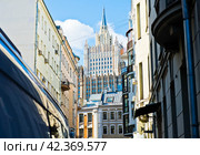 Вид на здание Министерства Иностранных Дел (МИД). Москва (2024 год). Редакционное фото, фотограф E. O. / Фотобанк Лори