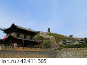 Yanmenguan, Great Wall of China. Datong, Shanxi Province. Великая Китайская Стена в провинции Шэньси, участок Янменгуань (2018 год). Редакционное фото, фотограф Римма Тельнова / Фотобанк Лори