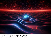 Mysterious Gravitational wave star. Generate Ai. Стоковое AI-изображение, AI-художник Иван Рябоконь / Фотобанк Лори