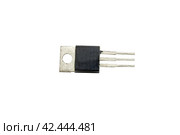 Полупроводниковый транзистор на белом фоне. Transistor on a white background. Стоковое фото, фотограф Татьяна Д / Фотобанк Лори