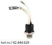 Мощный тиристор на белом фоне. Power transistor on a white background. Стоковое фото, фотограф Татьяна Д / Фотобанк Лори