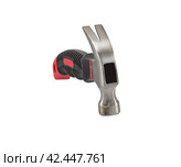 Молоток на белом фоне. Hammer on a white background. Стоковое фото, фотограф Татьяна Д / Фотобанк Лори