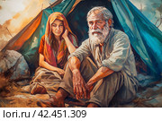 Abraham sara bible. Generate Ai. Стоковое AI-изображение, AI-художник Иван Рябоконь / Фотобанк Лори