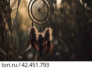Dream catcher sunset. Generate Ai. Стоковое AI-изображение, AI-художник Иван Рябоконь / Фотобанк Лори
