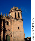 Cusco Cathedral, the ancient church in Cusco, Peru (2011 год). Стоковое фото, фотограф Сергей Стрелков / Фотобанк Лори