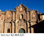 Cusco Cathedral, the ancient church in Cusco, Peru (2011 год). Стоковое фото, фотограф Сергей Стрелков / Фотобанк Лори