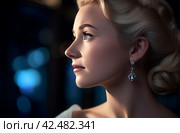 Close up image of dreamy Cinderella face. Generate ai. Стоковое AI-изображение, AI-художник Иван Рябоконь / Фотобанк Лори
