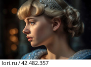 Realistic image of Cinderella. Generate ai. Стоковое AI-изображение, AI-художник Иван Рябоконь / Фотобанк Лори