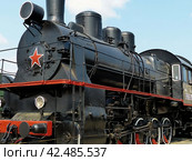 Паровоз Эу №686-09, год выпуска - 1929. Завод изготовитель - Брянский паровозостроительный завод. Произведено - 2499 шт. Музей военной техники. Верхняя Пышма, Россия (2016 год). Редакционное фото, фотограф Сергей Елизарьев / Фотобанк Лори