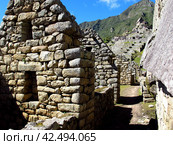 Machu Picchu is capital of the Inca Empire in Andes mountains, Peru, South America (2011 год). Стоковое фото, фотограф Сергей Стрелков / Фотобанк Лори