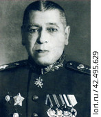 Шапошников Борис Михайлович (1882-1945), начальник Генерального штаба РККА. Русский и советский военачальник, военный и государственный деятель, военный теоретик. Маршал Советского Союза (1940). 1944 год. Редакционное фото, фотограф Сергей Елизарьев / Фотобанк Лори