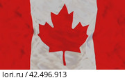 Флаг Канады анимированный (Canada flag animated) Стоковая анимация, аниматор Александр Гусев / Фотобанк Лори
