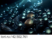 Pearls mussel gems shells. Generate ai. Стоковое AI-изображение, AI-художник Иван Рябоконь / Фотобанк Лори