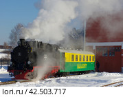 Паровоз Orenstein & Koppel №9, станция Екатеринбург-Детский, Екатеринбургская ДЖД (2016 год). Редакционное фото, фотограф Алексей Иванов / Фотобанк Лори