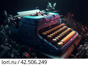 Printing press text. Generate AI. Стоковое AI-изображение, AI-художник Иван Рябоконь / Фотобанк Лори