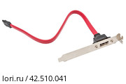 Кабель для подсоединения жесткого диска к компьютеру. Hard disk drive power cables. Стоковое фото, фотограф Татьяна Д / Фотобанк Лори