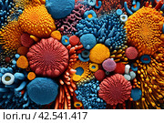 Diverse Colorful microbiome. Generate Ai. Стоковое AI-изображение, AI-художник Иван Рябоконь / Фотобанк Лори