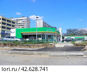 АЗС British Petroleum. Шоссе Энтузиастов, 63, строение 2. Город Москва (2012 год). Редакционное фото, фотограф lana1501 / Фотобанк Лори
