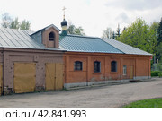 Домовая церковь священномученика Иоанна Артоболевского в старинном пожарном депо. Тимирязевская академия. Москва (2023 год). Редакционное фото, фотограф Елена Орлова / Фотобанк Лори