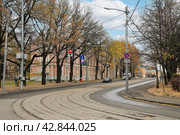 Timiryazevskaya Street. Russia, Moscow, October 17, 2021. Редакционное фото, фотограф Сергей Н / Фотобанк Лори