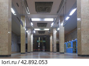 Станция метро Минг Урик ташкентского метрополитена в центре Ташкента, Узбекистан (2023 год). Редакционное фото, фотограф Александр Кузнецов / Фотобанк Лори