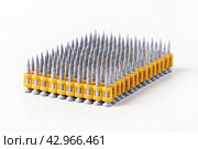 Construction nails for a pistol. Стоковое фото, фотограф Винокуров Александр / Фотобанк Лори