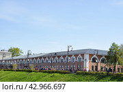 Город Тюмень. Улица Ленина, 1. Бывшее здание Гостиного двора (2016 год). Стоковое фото, фотограф Александр Тараканов / Фотобанк Лори