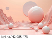 Physics mockup background. Generate Ai. Стоковое AI-изображение, AI-художник Иван Рябоконь / Фотобанк Лори