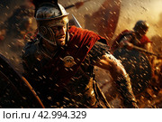 Powerful Ancient rome army. Generate Ai. Стоковое AI-изображение, AI-художник Иван Рябоконь / Фотобанк Лори