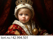 Privileged Royal child. Generate Ai. Стоковое AI-изображение, AI-художник Иван Рябоконь / Фотобанк Лори