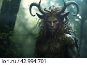 Mystical Satyr mythology. Generate Ai. Стоковое AI-изображение, AI-художник Иван Рябоконь / Фотобанк Лори