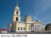Монастырь Нило-Столобенская (Нилова) пустынь в Тверской области, Россия. Богоявленский собор (2021 год). Стоковое фото, фотограф Елена Коромыслова / Фотобанк Лори