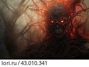 Tormented Souls hell fire twigs. Generate Ai. Стоковое AI-изображение, AI-художник Иван Рябоконь / Фотобанк Лори