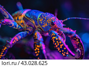 Arthropod antient neon image. Generate Ai. Стоковое AI-изображение, AI-художник Иван Рябоконь / Фотобанк Лори