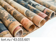 Timeworn Old scrolls. Generate Ai. Стоковое AI-изображение, AI-художник Иван Рябоконь / Фотобанк Лори