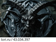 Fearsome Baphomet devil. Generate Ai. Стоковое AI-изображение, AI-художник Иван Рябоконь / Фотобанк Лори