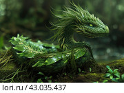 Legendary Basilisk mythical serpent. Generate ai. Стоковое AI-изображение, AI-художник Иван Рябоконь / Фотобанк Лори