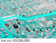 Closeup on electronic board. Стоковое фото, фотограф Алиев Аслан / Фотобанк Лори
