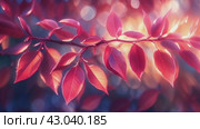 Animated splash screen with pink and purple leaves. Стоковое AI-видео, аниматор Юрий Поздников / Фотобанк Лори