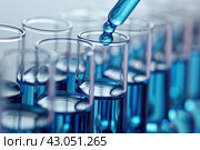Modern Medical Research Laboratory. Scientific Lab Biotechnology. Equipment of that used in laboratories, hospitals, research labs, industry etc. Analysis of solvents, drugs, residues, pharmaceuticals. Стоковое AI-изображение, AI-художник Марина Демидюк / Фотобанк Лори