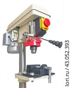 Сверлильный станок на белом фоне. Drilling Bench Press isolated on white background. Стоковое фото, фотограф Татьяна Д / Фотобанк Лори