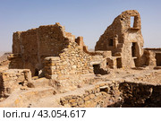 Ruins of ancient fortified Ksar Beni Barka in Tataouine, Tunisia. Стоковое фото, фотограф Яков Филимонов / Фотобанк Лори